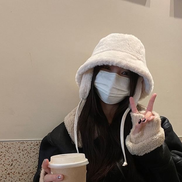 Plain Bucket Hat Fleece