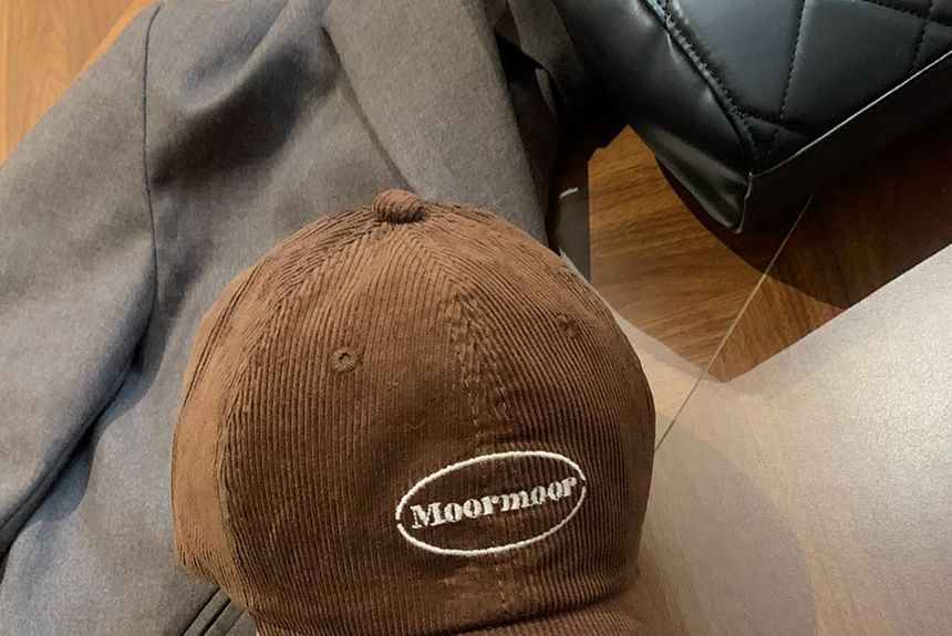 Lettering Cap Corduroy