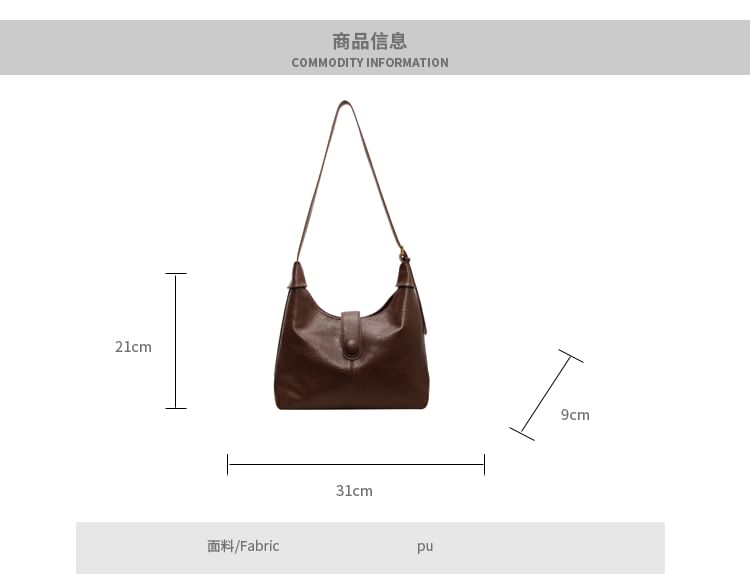 Leather Tote Faux Plain Bag