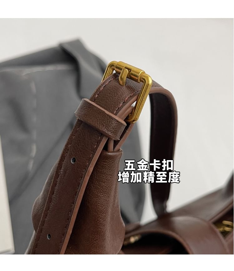 Leather Tote Faux Plain Bag