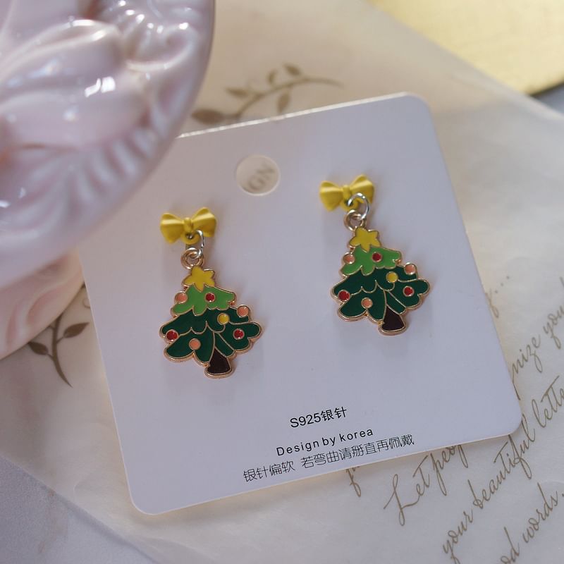 / Clip Drop Earring Tree Christmas On
