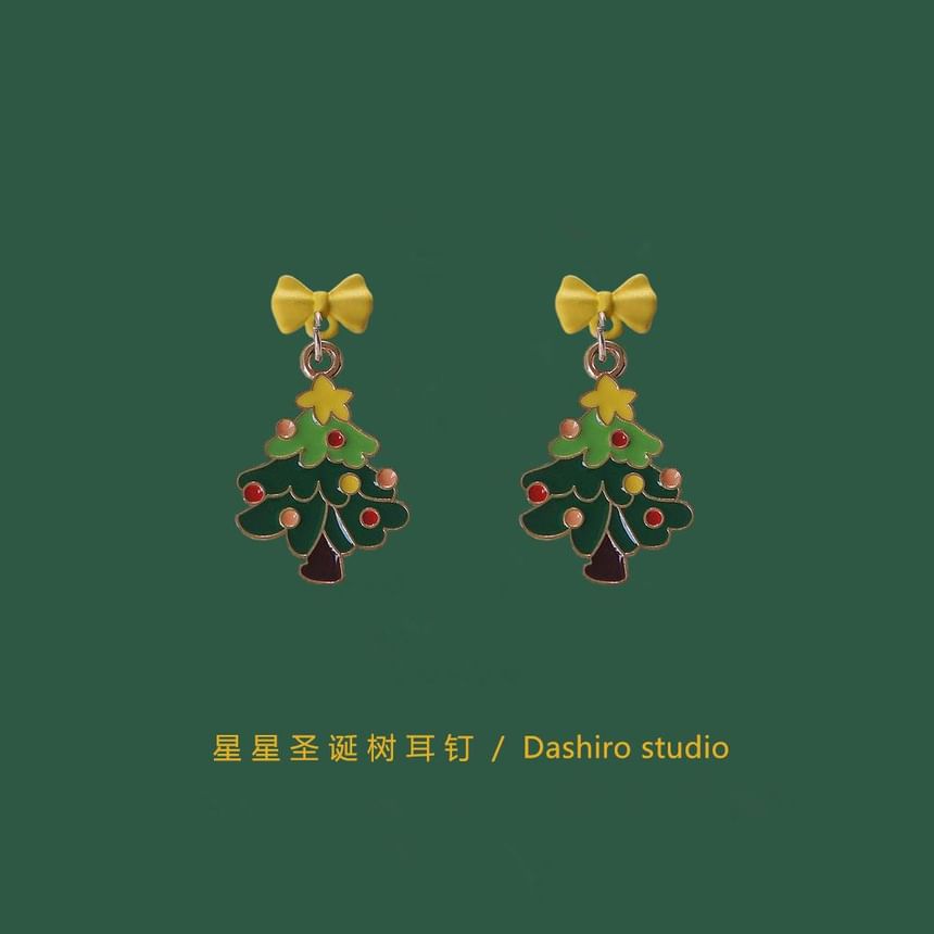 / Clip Drop Earring Tree Christmas On