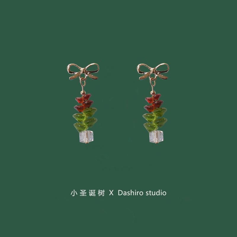 / Clip Drop Earring Tree Christmas On