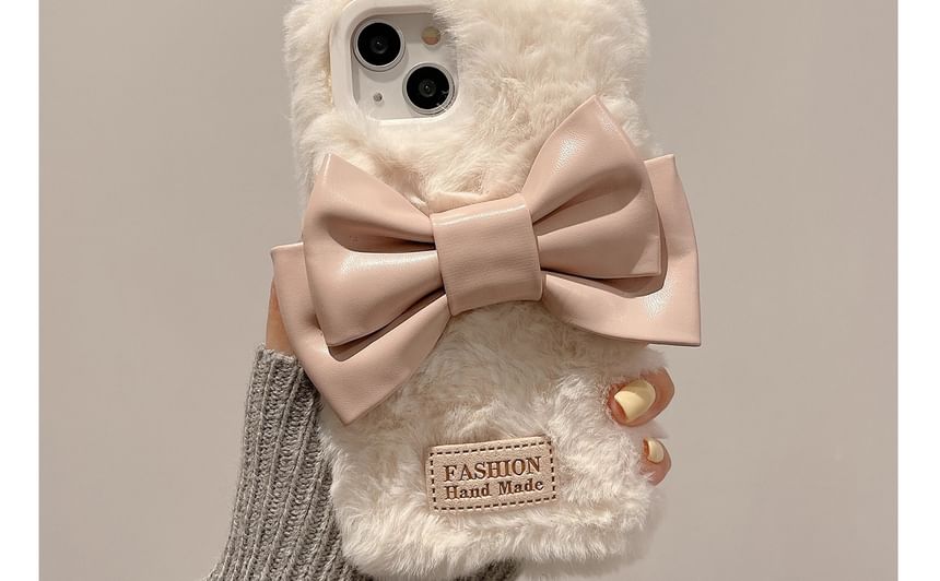 Phone Bow Chenille Case