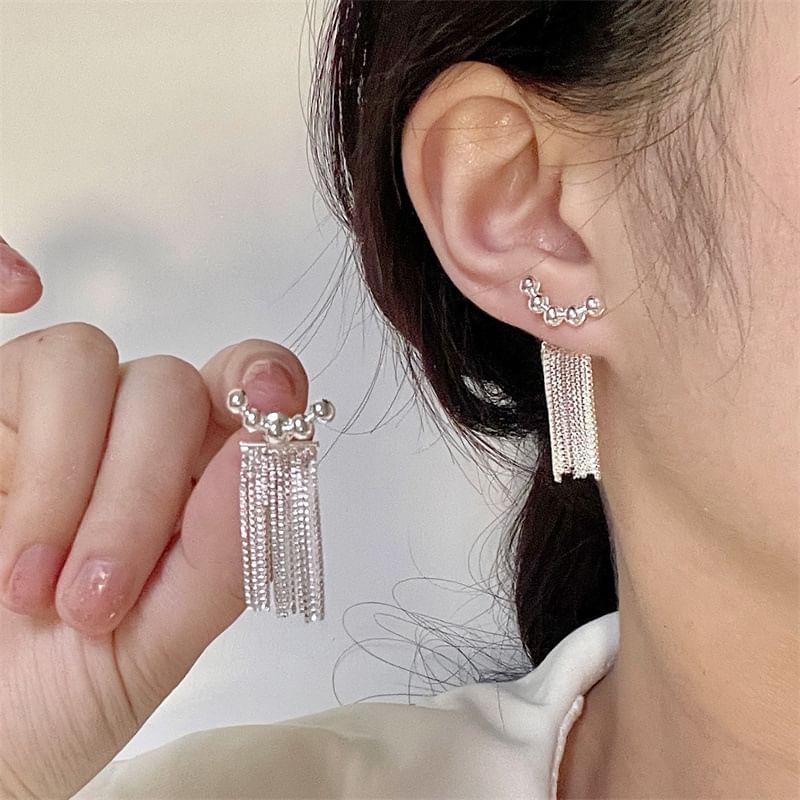 Ear Beaded Fringed Jacket