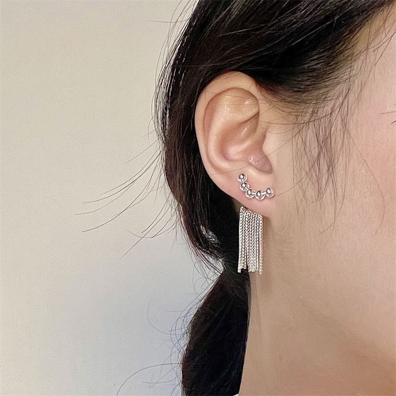 Ear Beaded Fringed Jacket