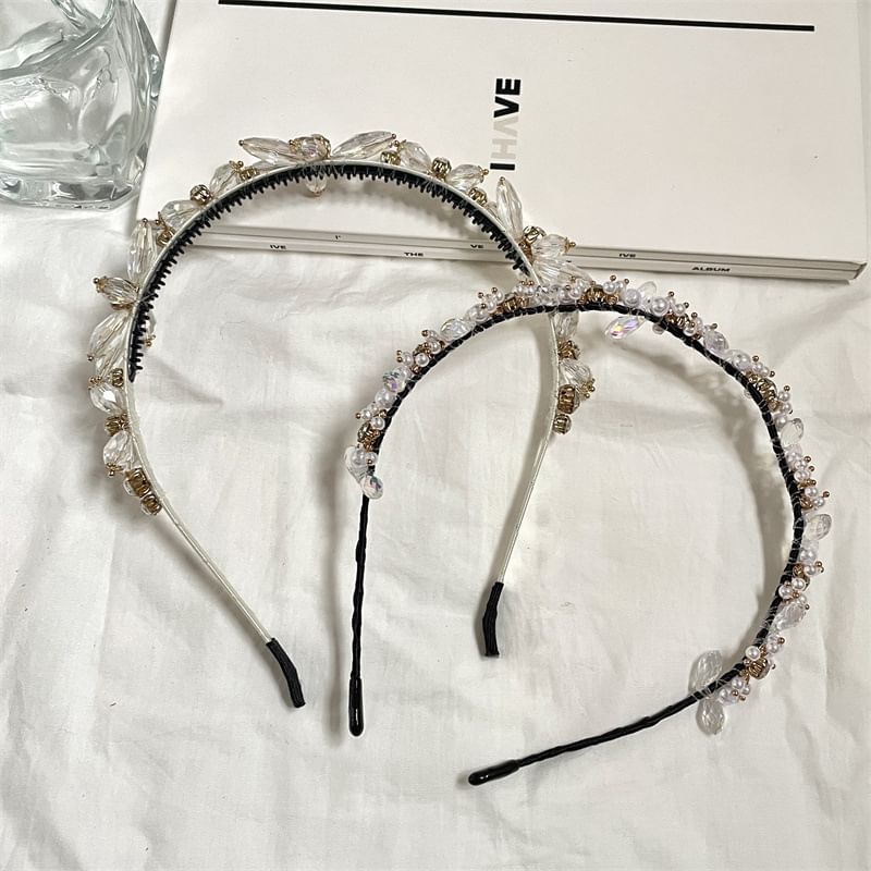 Faux Crystal Rhinestone Headband