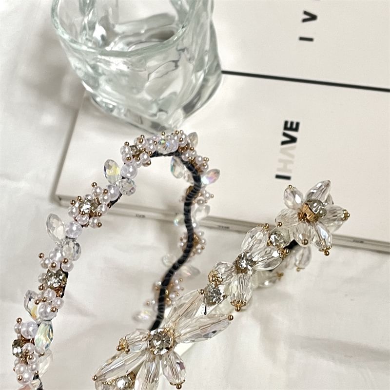 Faux Crystal Rhinestone Headband