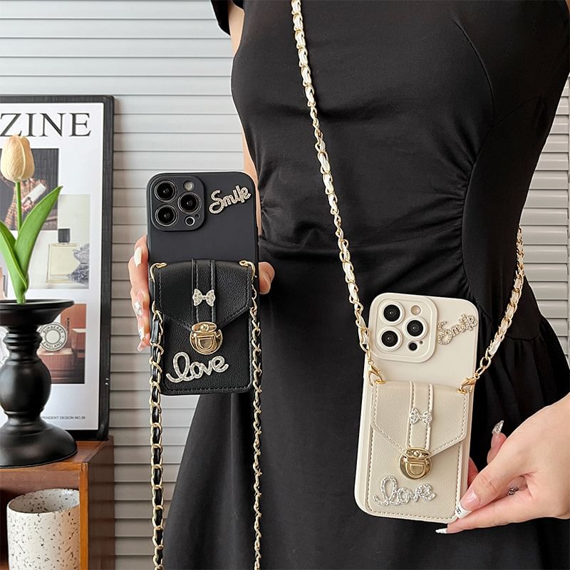 Lettering Case Phone Holder Card