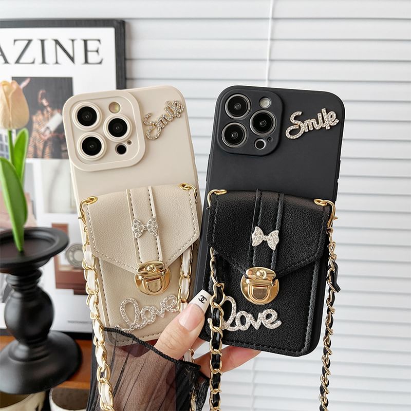 Lettering Case Phone Holder Card