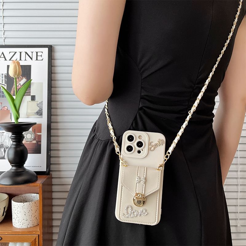 Lettering Case Phone Holder Card