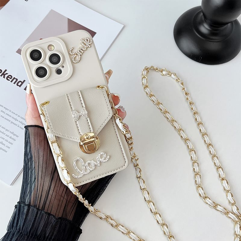 Lettering Case Phone Holder Card