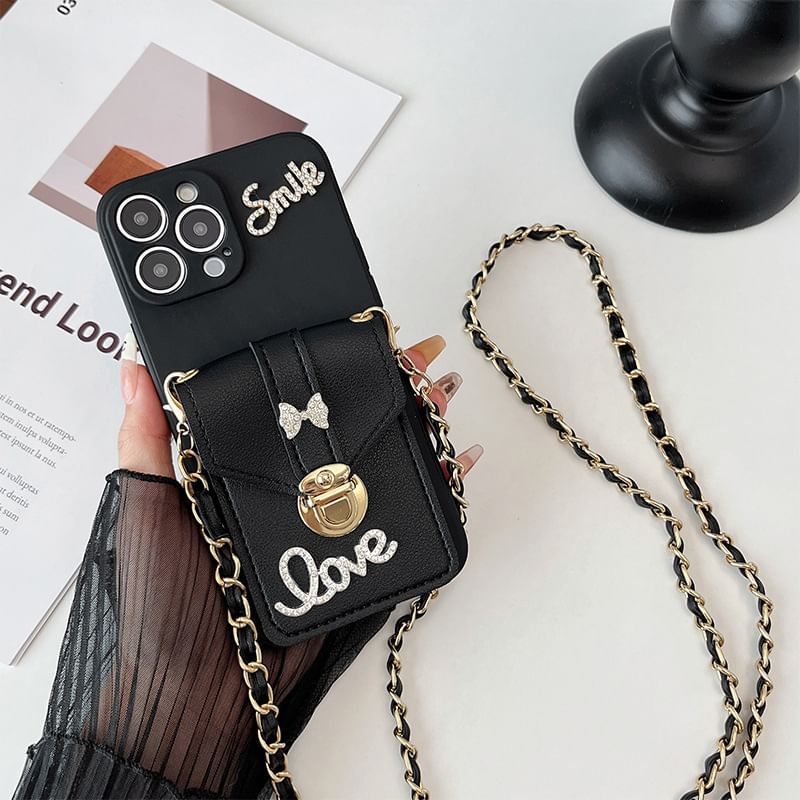 Lettering Case Phone Holder Card
