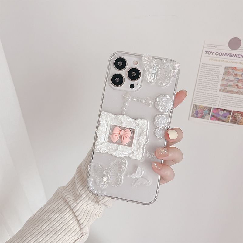 Case Phone Floral Bow