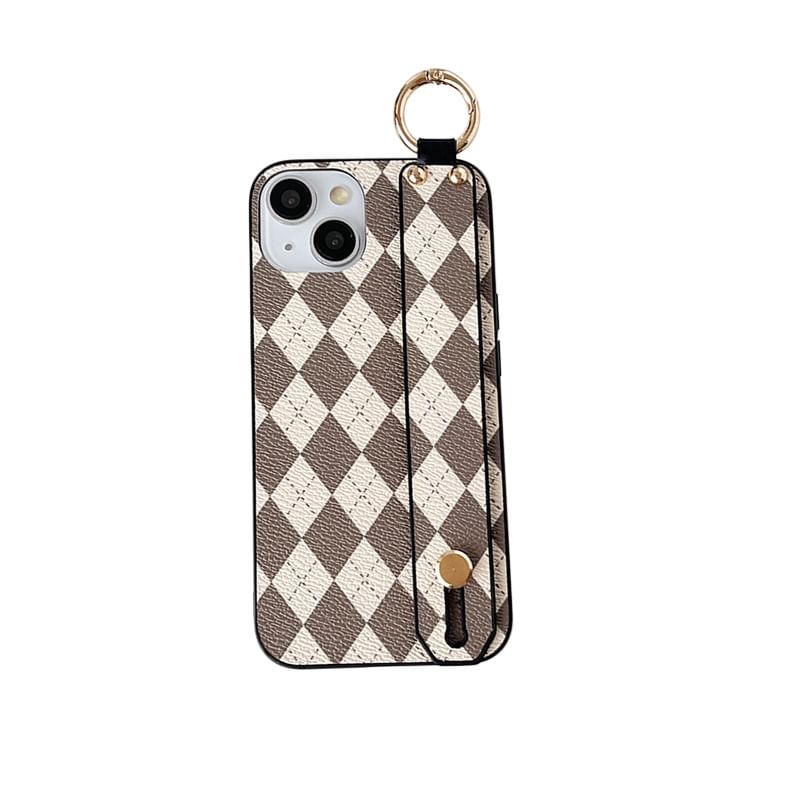 Phone Argyle Strap Case