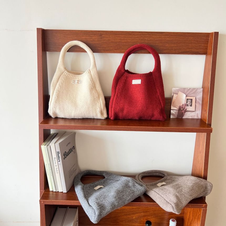 Plain Knit Bag Tote