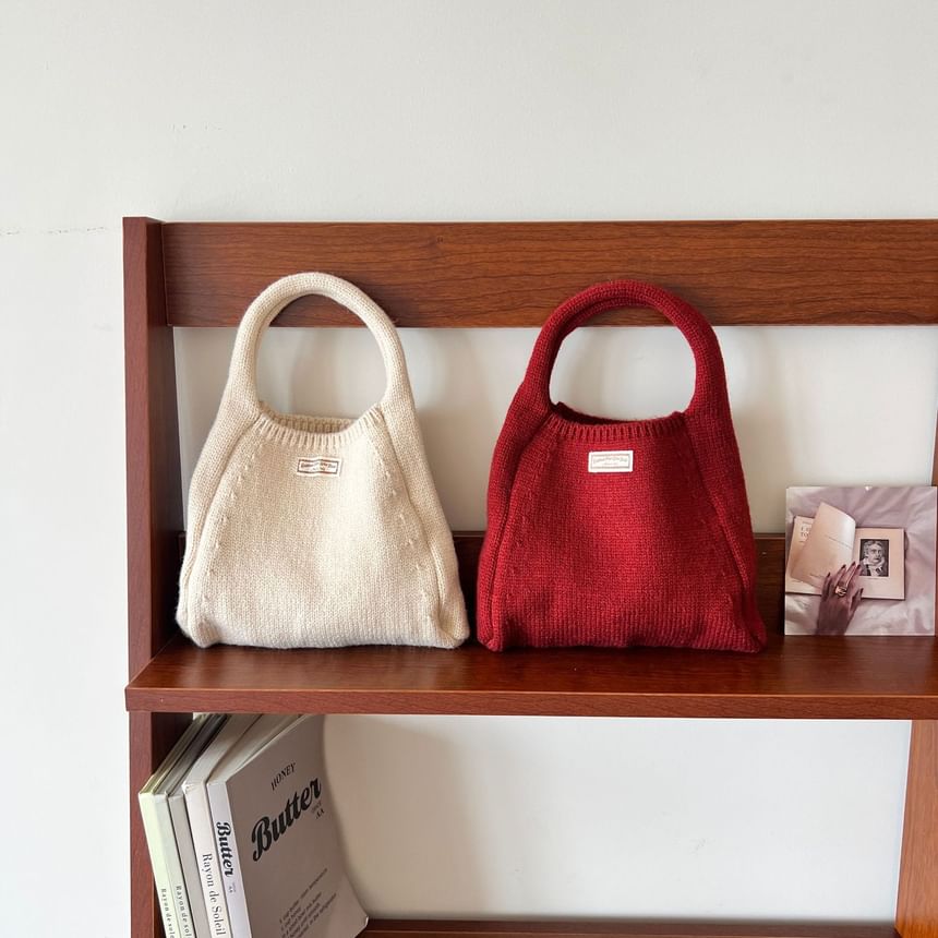 Plain Knit Bag Tote