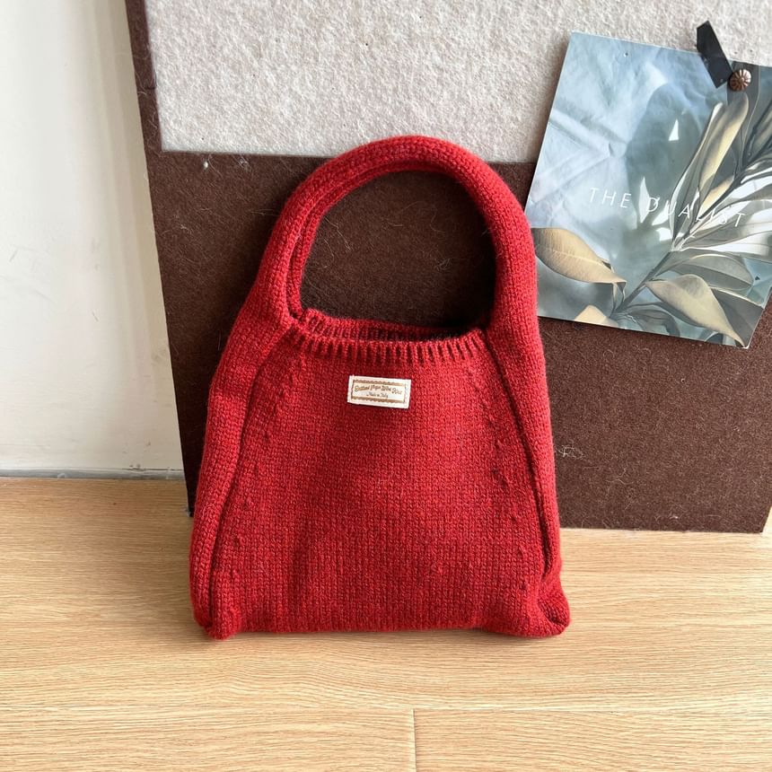Plain Knit Bag Tote