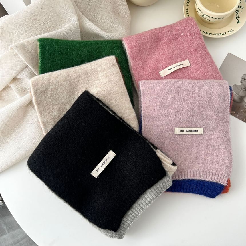Block Knit Scarf Color