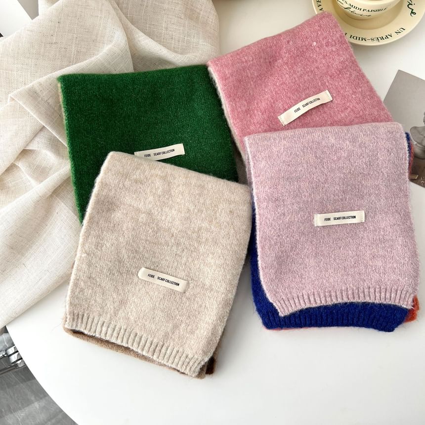 Block Knit Scarf Color