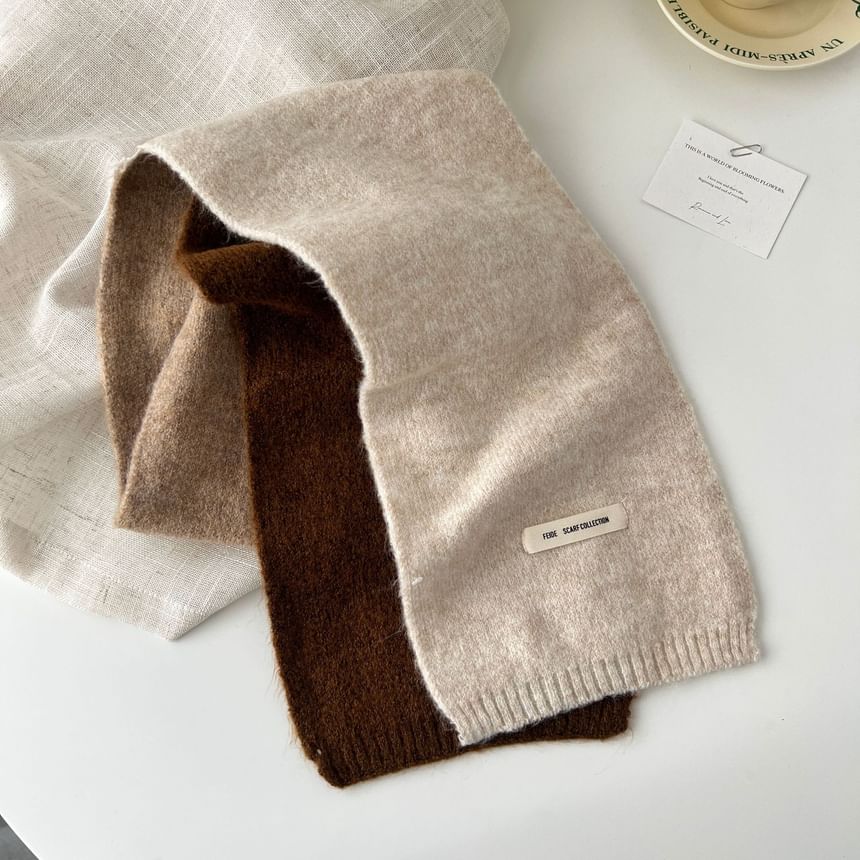 Block Knit Scarf Color