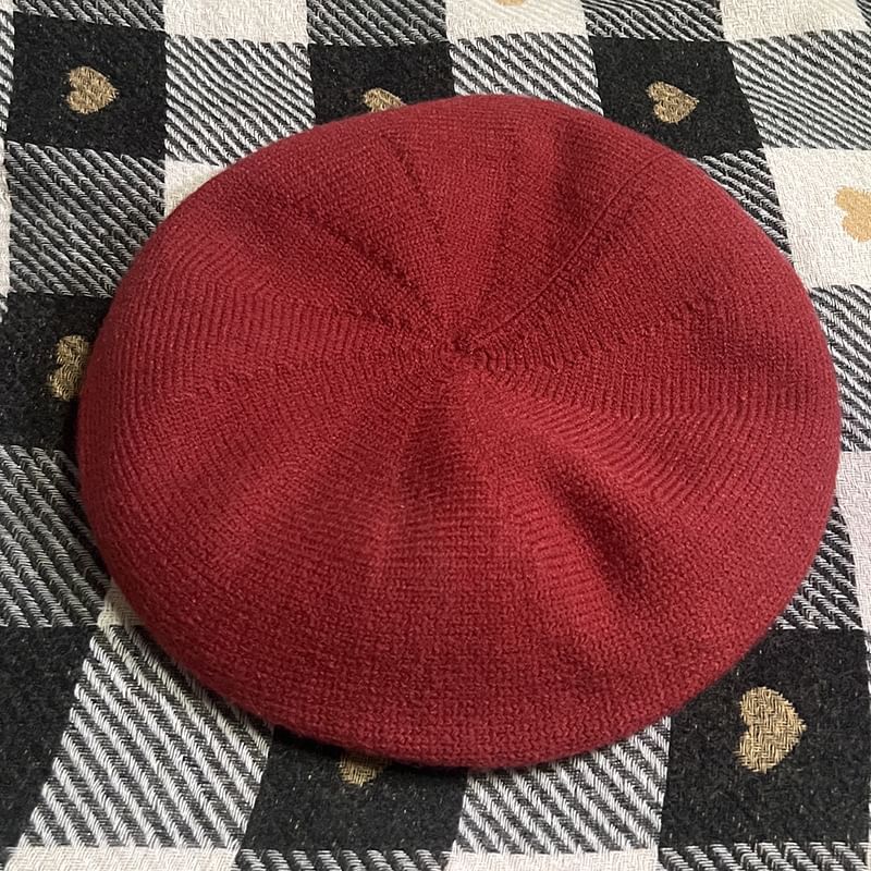 Plain Beret Knit