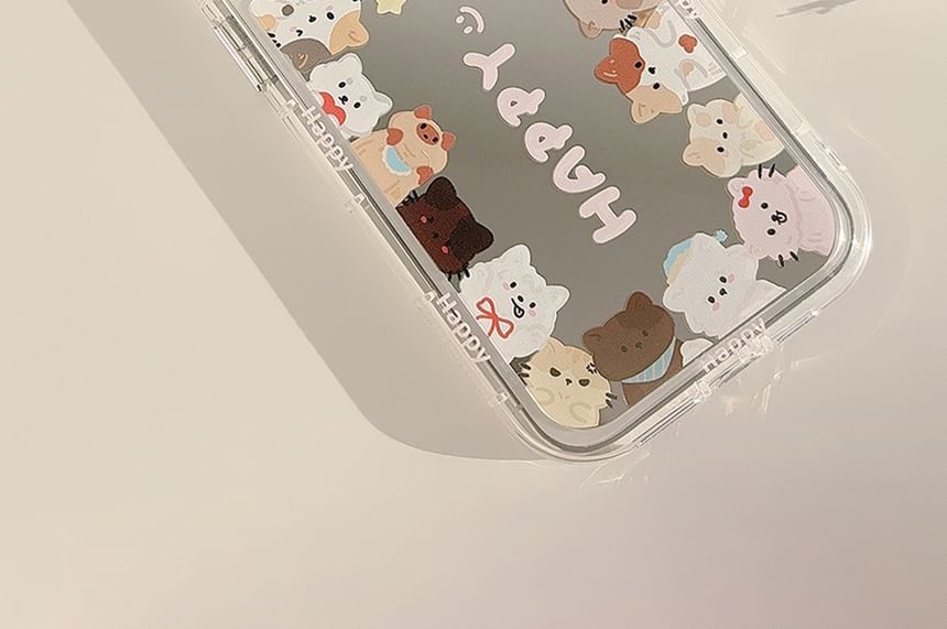 Cat Phone Case Mirrored