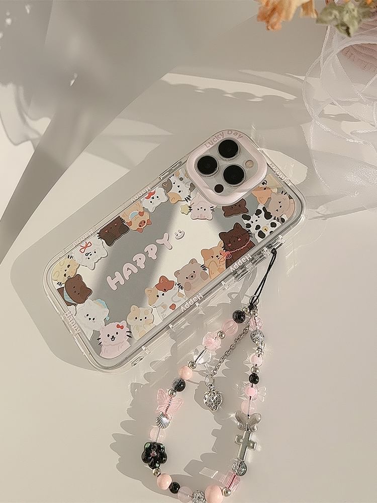 Cat Phone Case Mirrored