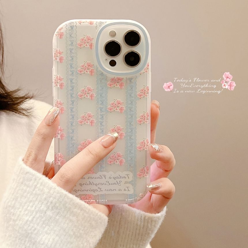 Phone Print Case Floral Lace