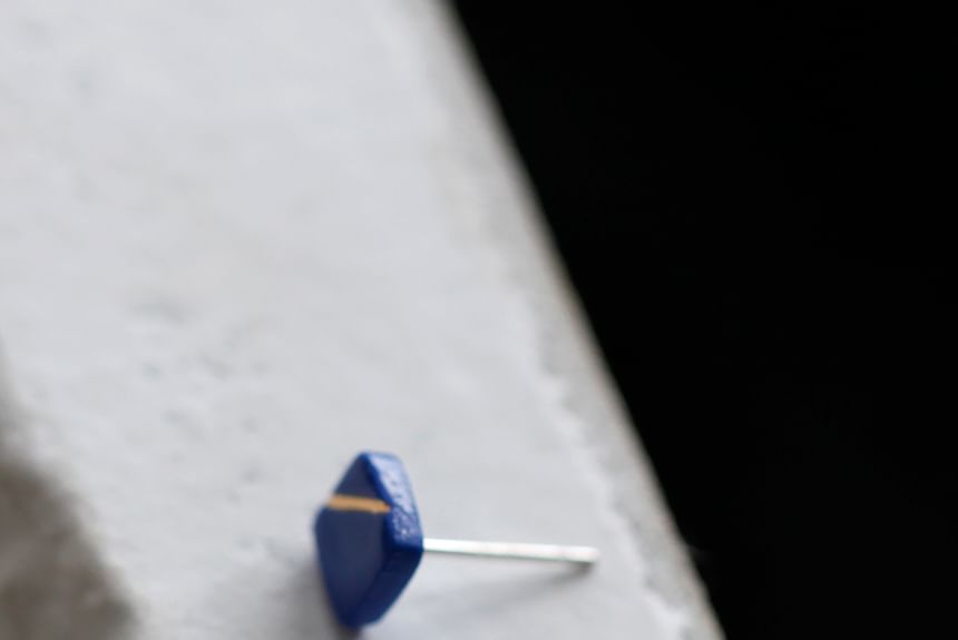 Stud Ceramic Earring Square