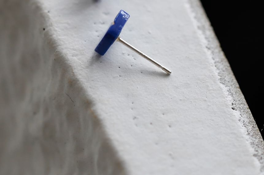 Stud Ceramic Earring Square