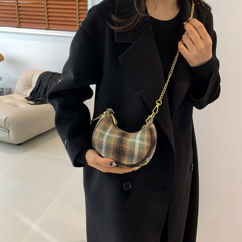 Patterned Strap Bag Crossbody Chain