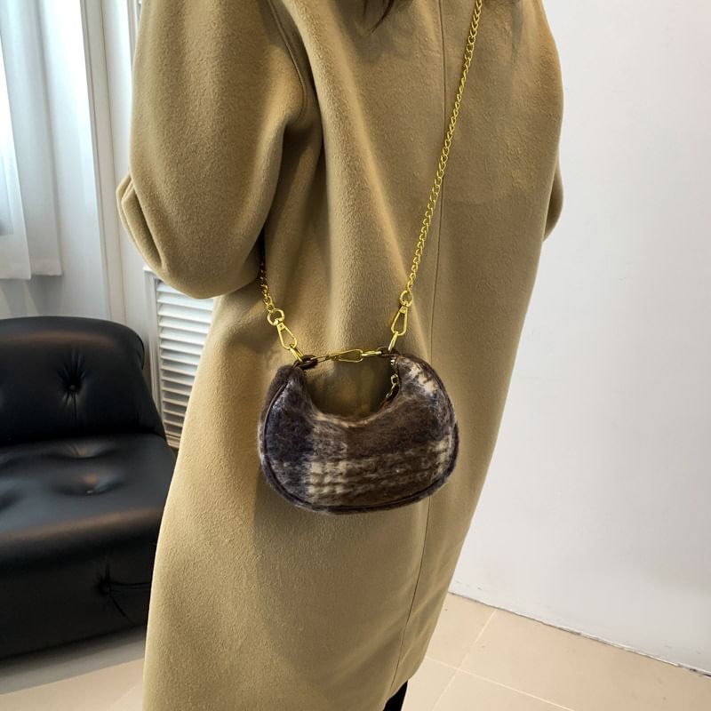 Patterned Strap Bag Crossbody Chain