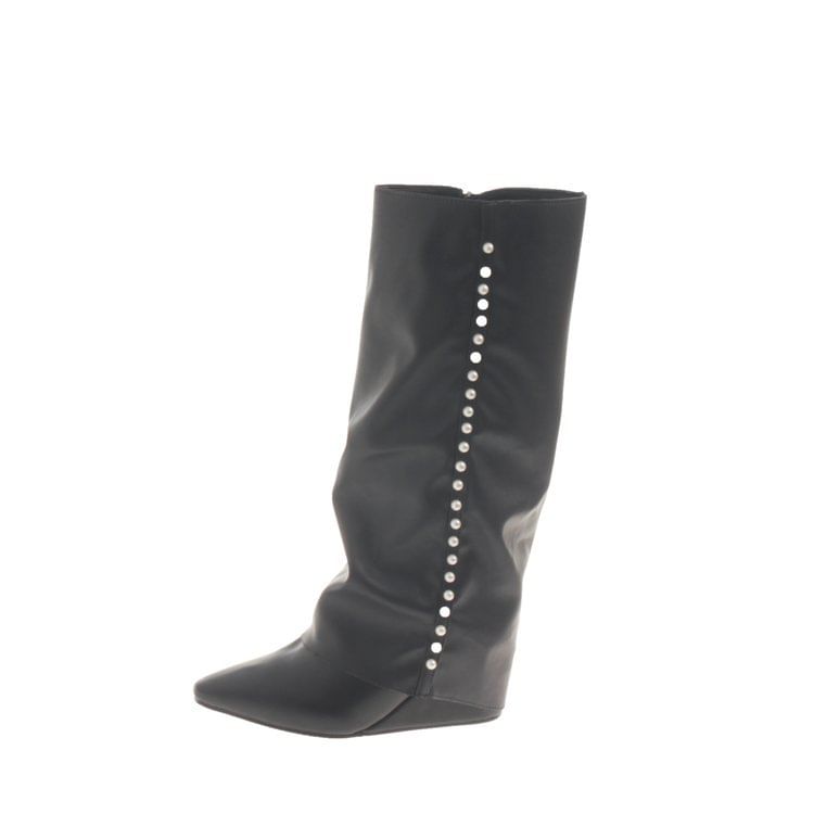 Boots Pointy Wedge Tall