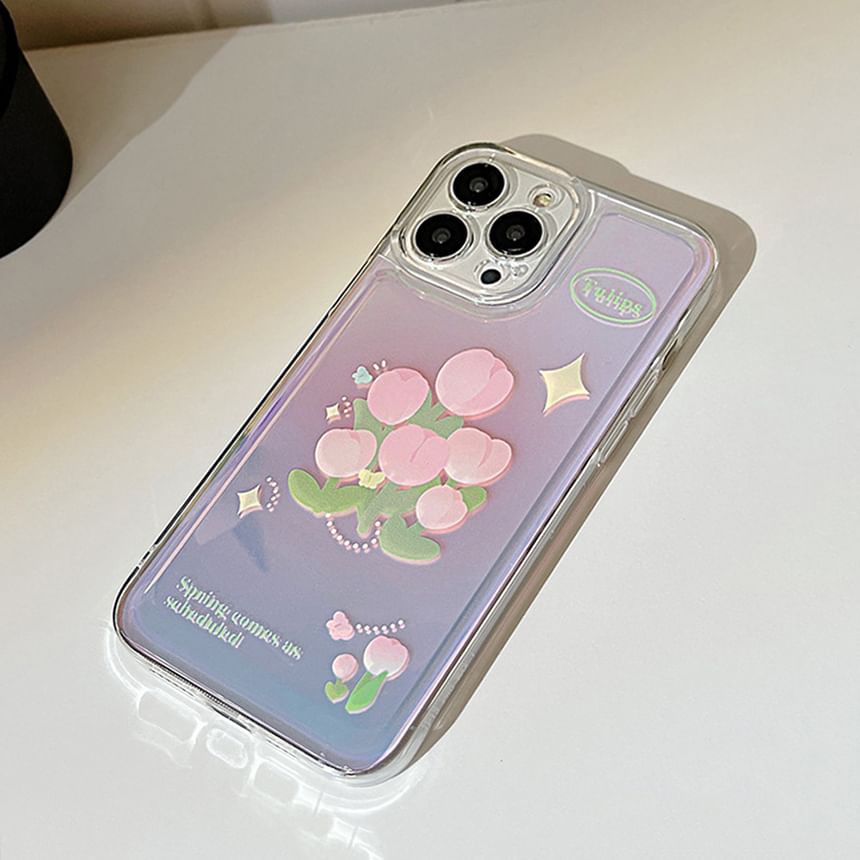 Phone Tulip Holographic Case