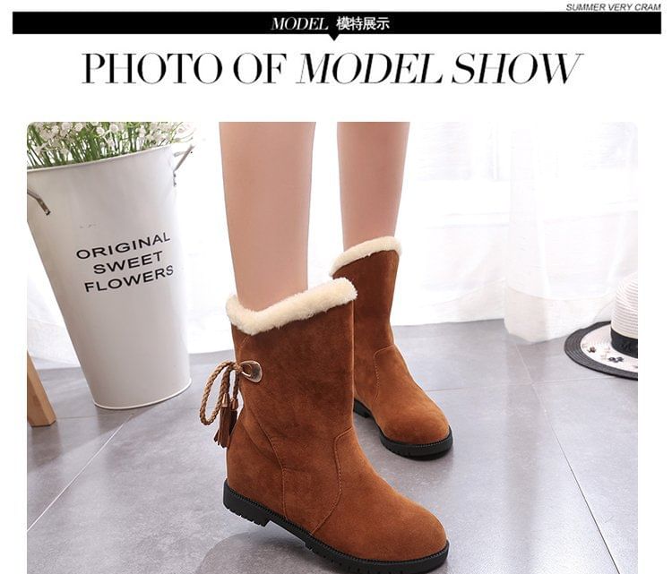 Boots Short Snow Hidden-Wedge