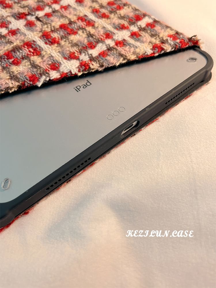 Case Plaid iPad Knit