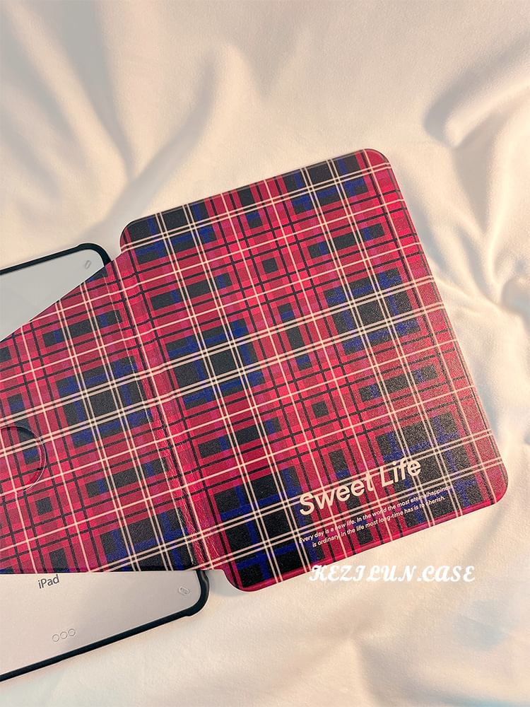 Plaid Case iPad
