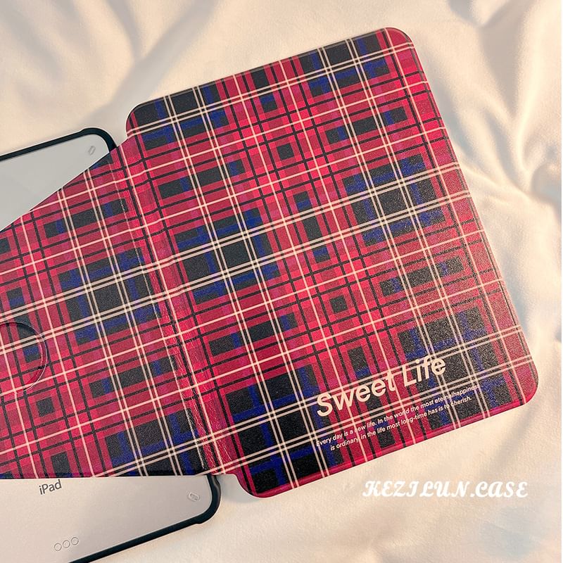 Plaid Case iPad