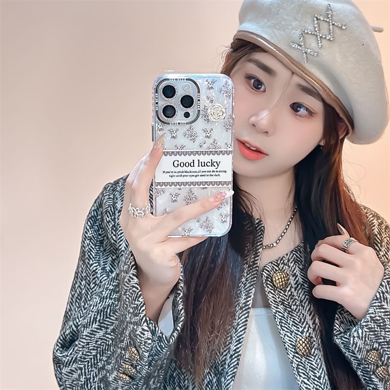 Phone Case Lettering Floral