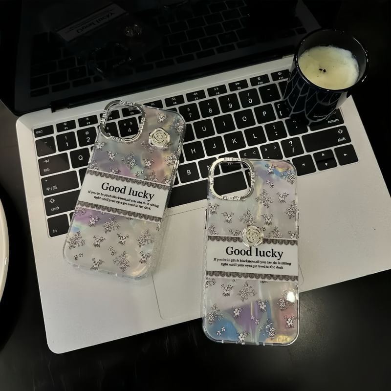 Phone Case Lettering Floral