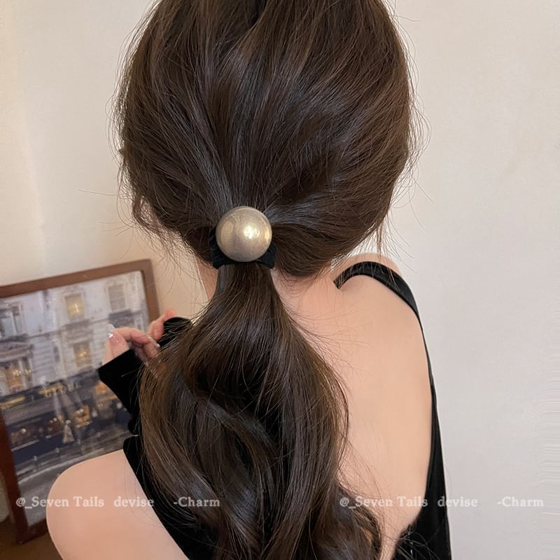 Faux / Set Tie Hair Pearl