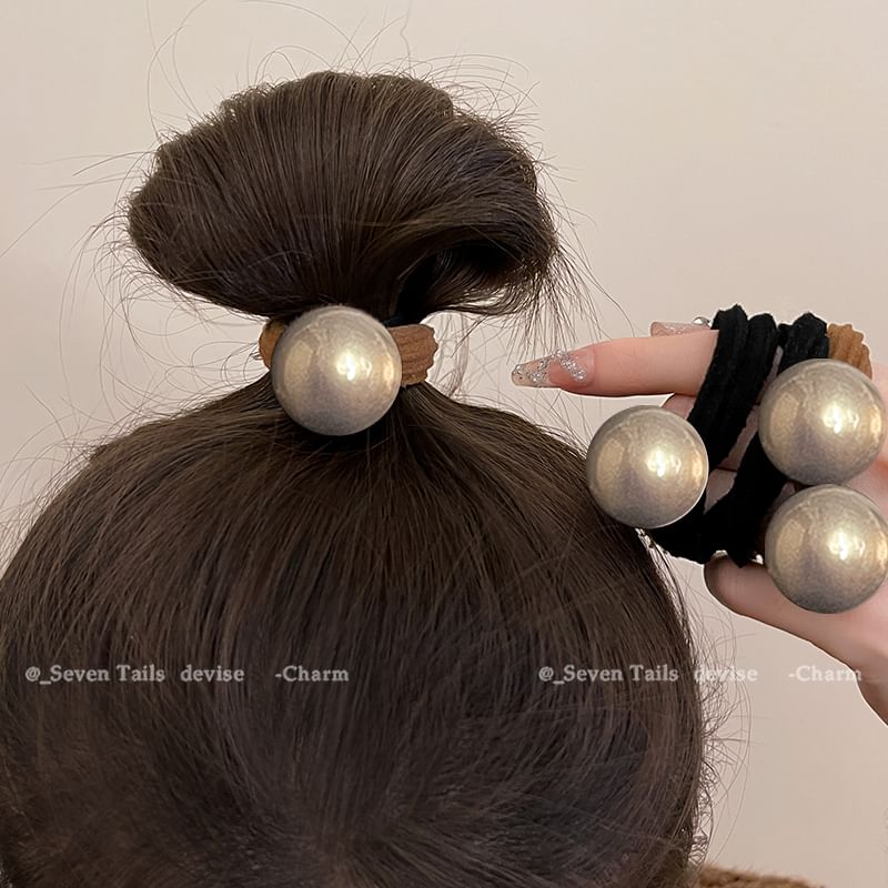 Faux / Set Tie Hair Pearl