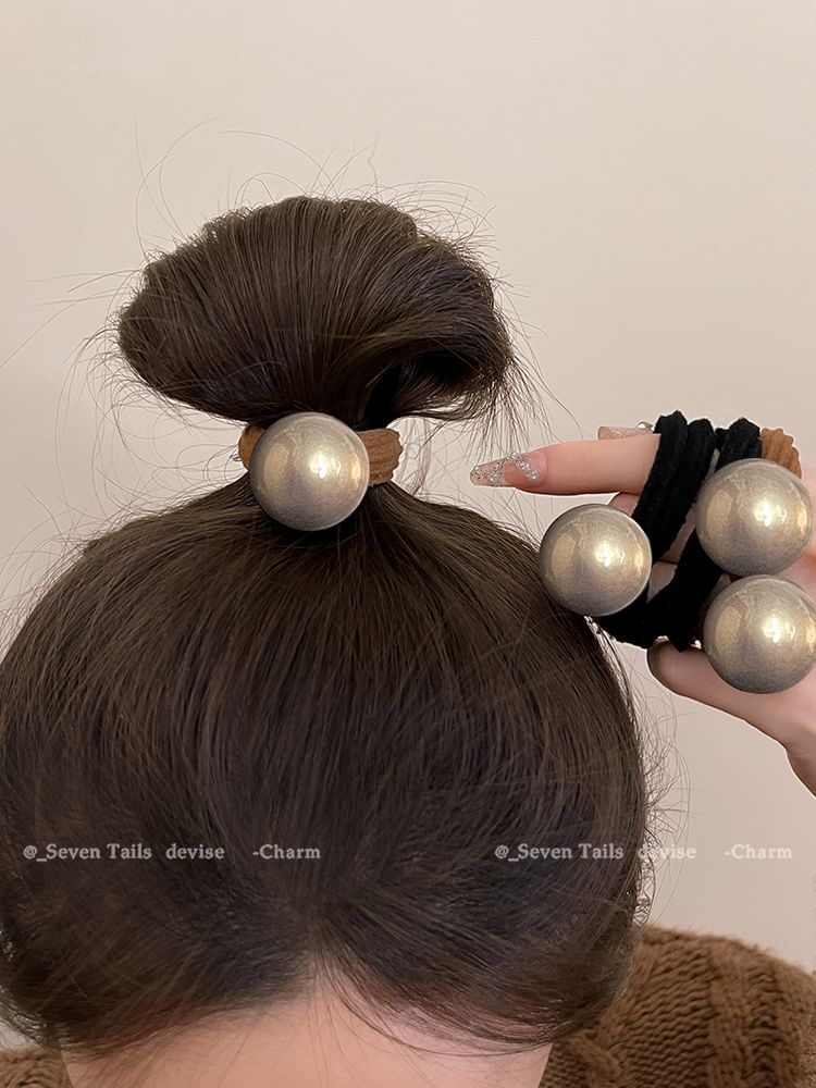 Faux / Set Tie Hair Pearl