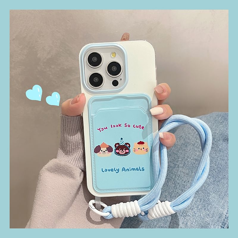 Card Animal Case Phone Holder