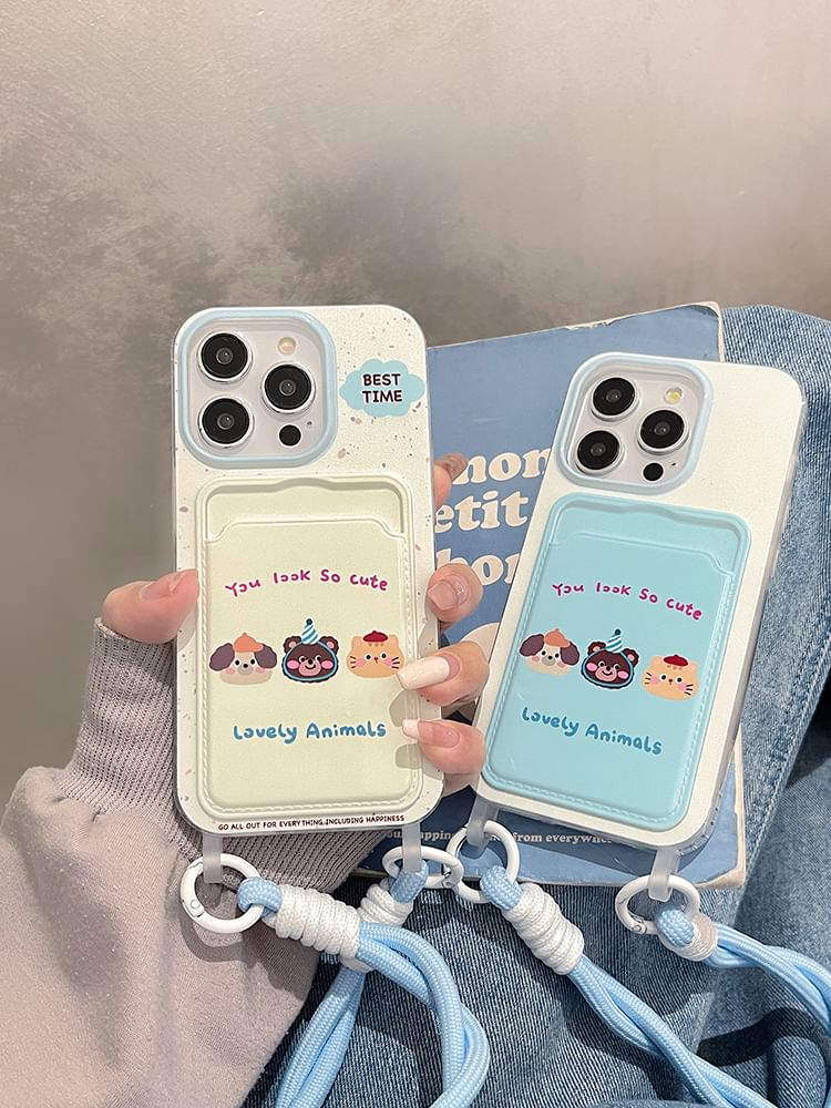 Card Animal Case Phone Holder