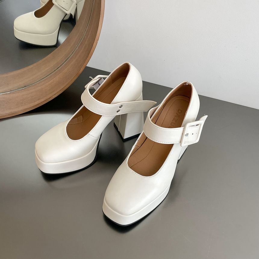 Mary High Heel Jane Pumps