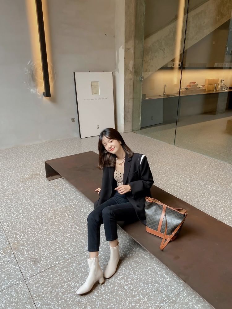 Heel High Short Lined Fleece Boots