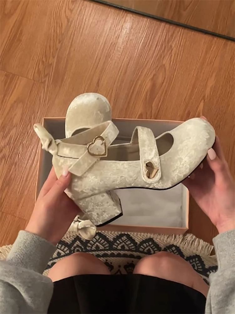 Block Mary Heel Pumps Jane