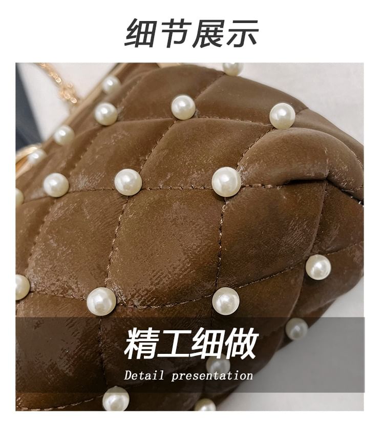 Strap Faux Pearl Chain Bag Crossbody